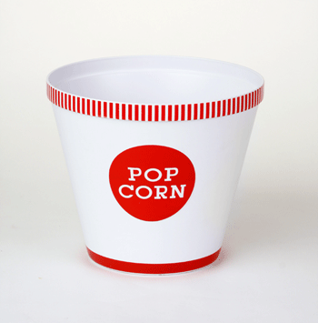 Plastic popcorn bowl